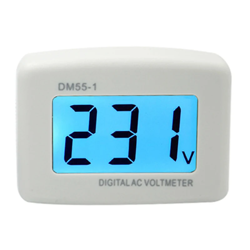 US/EU LCD Digital Volt Meter AC 100-300V Voltmeter Plug-in Electric Tester Meter 