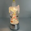 Small water wax silver snowman