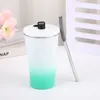White and green gradient