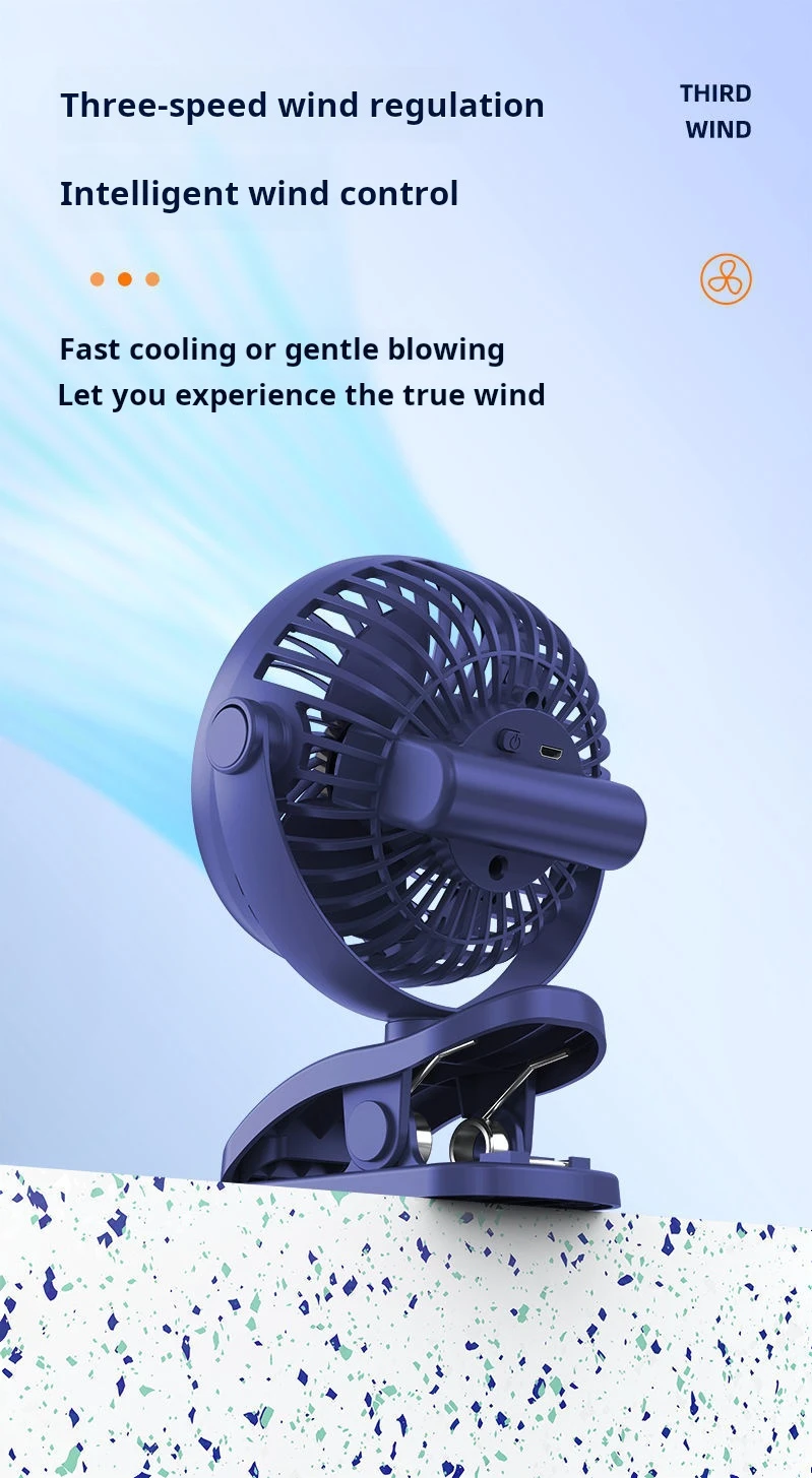 Table Fan, USB, Portable - detail 12