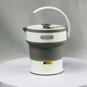 Fashion Design Foldable Electric Kettle 600ml 400W With Temperature Control Cordless for Outdoor Use