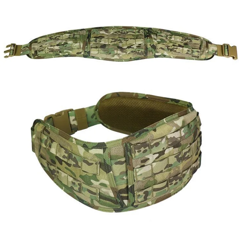Adjustable Multi Functional Field Training Waist Belt with Nylon Soft Cushion Load-bearing Waist Belt