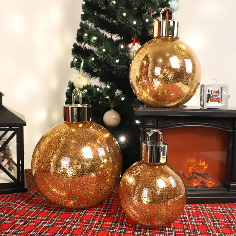 150mm large christmas ball ornaments Oversized led christmas ball ornaments with fairy lights