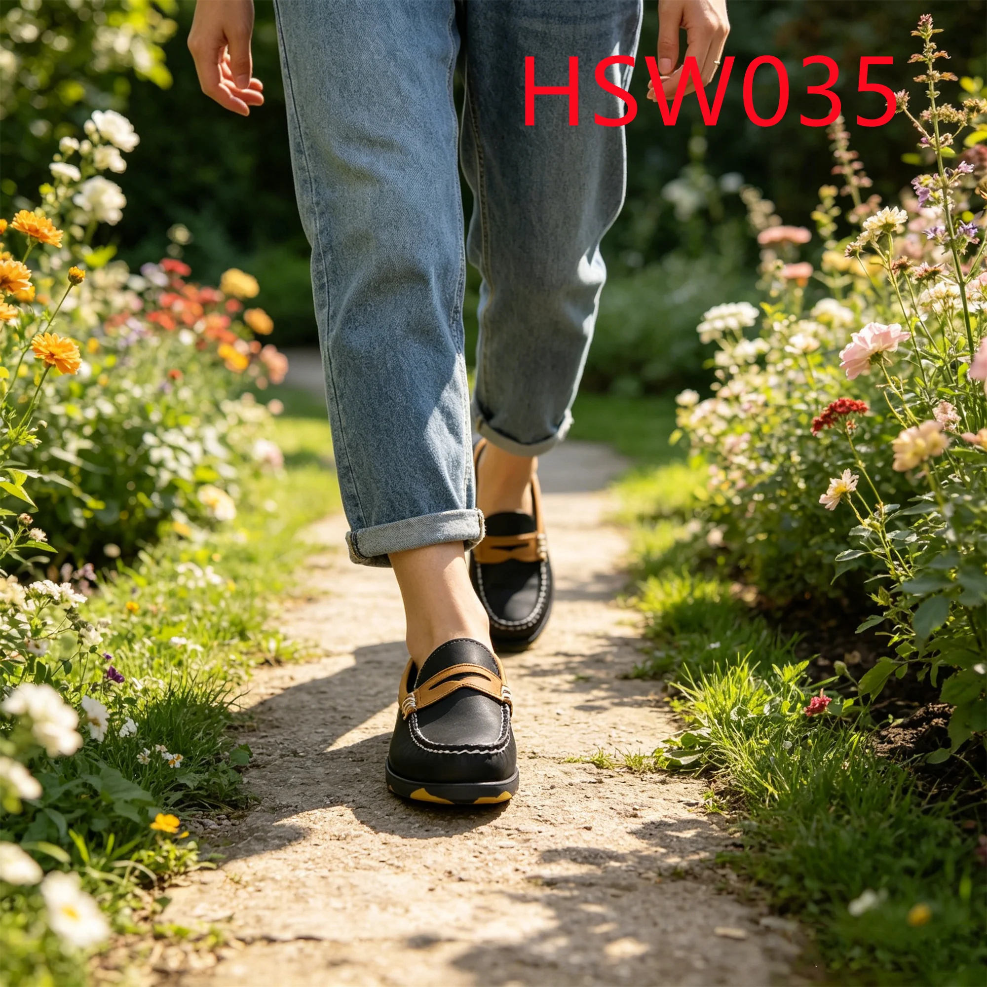 YWQ,Europe Market Popular Mask-style Comfy Boat Shoes Factory Customized Hand Welted Light Wearable Lazy slippers HSW035