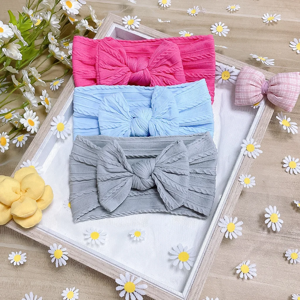 3pcs/Set Super Soft Knitted Nylon Winter Sweet Style Baby  display picture 1