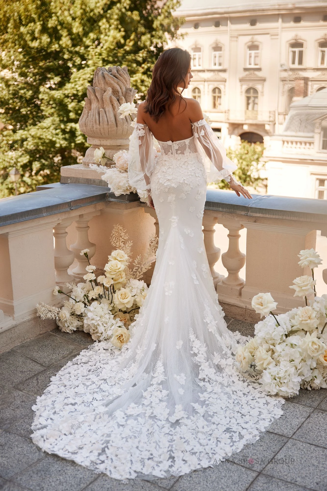Modern Women's Mermaid Ball Gown Lace Decorated Evening Party and Wedding Dress 2023 Bridal Gown Vestido De Noiva