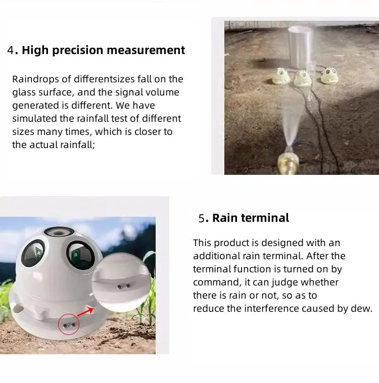 Data Logger Digital Automation Rs485 Pulse Output 4 Probe Optical Rain