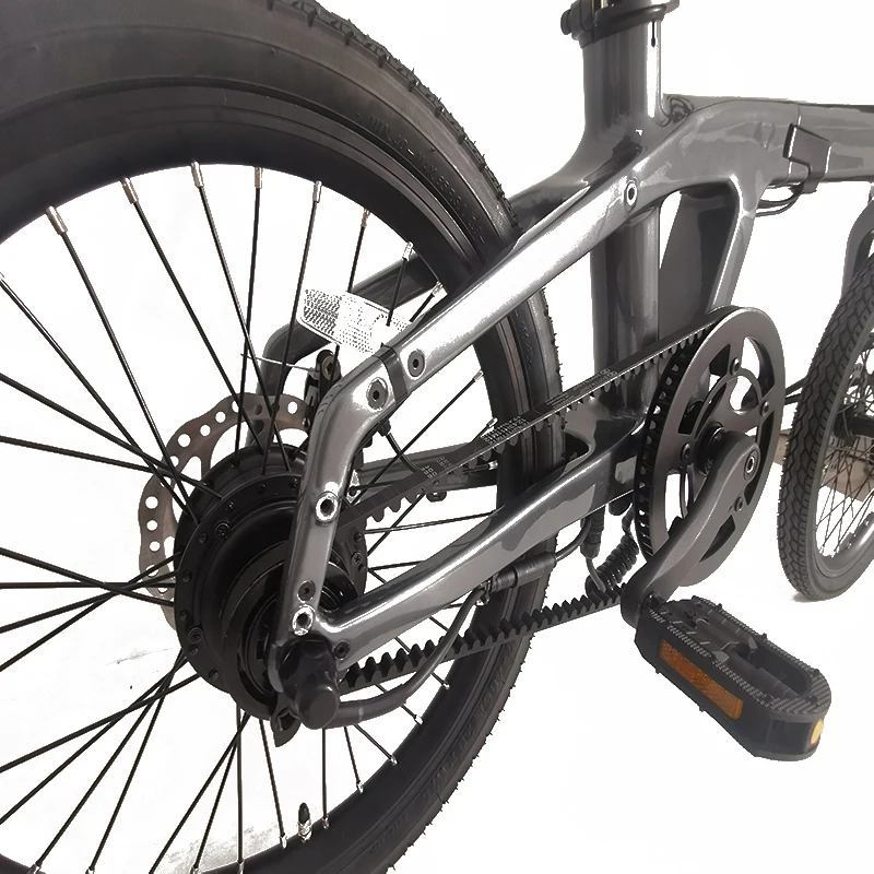 Folding Ebike Gates Belt Drive Electric Bike Anlochi Electric Bike 2024  20inch Carbon Fiber Folding E Bike