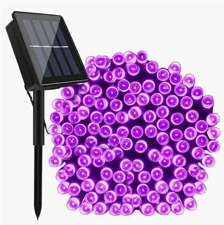 High quality solar powered operated led string lights garden decorative Christmas holiday led light