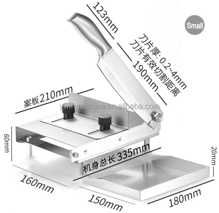 Household Slice Meat Cutting Machine Manual Mutton Roll Slicer