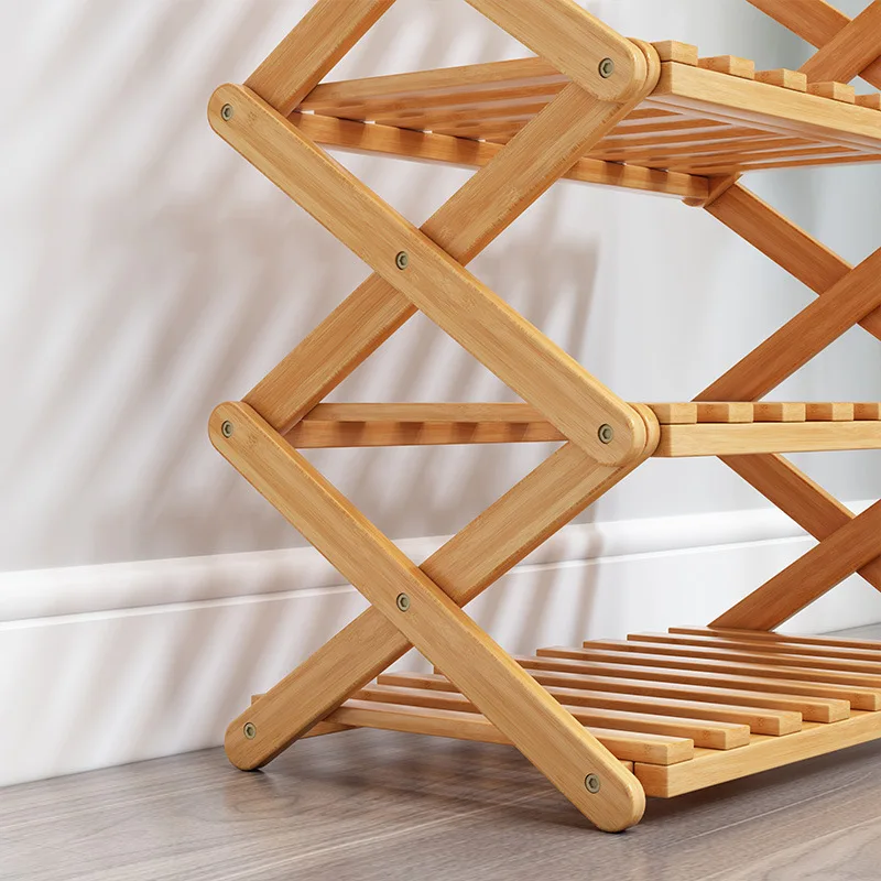 New Arrival Cheap Price Competitive Foldable Wooden Shoe Rack Organizer Cabinet Storage Shoe Racks for Home