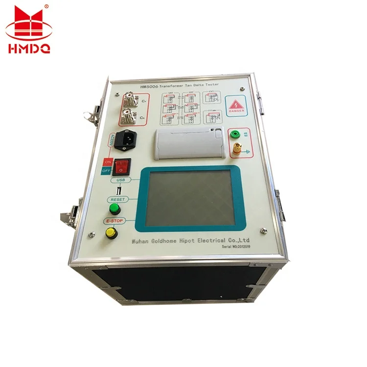 HMDQ Transformer Fully Automatic Anti-interference Dielectric Loss Tester HV Tan Delta Meter test Kit