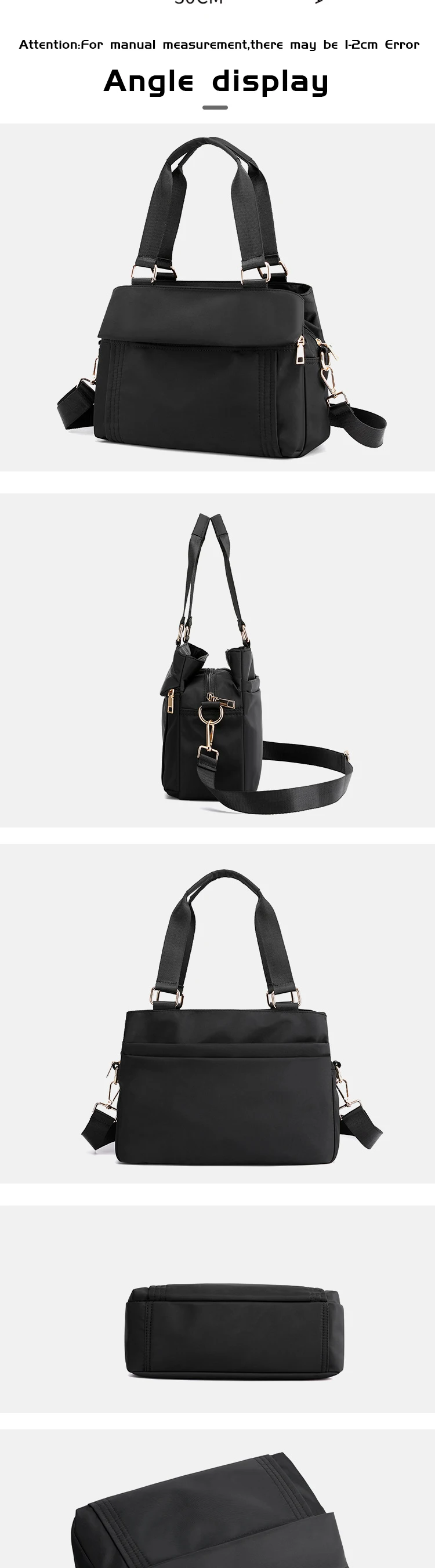 Large Leather Hobo,Handbag For Women Concealed Carry Studded Shoulder