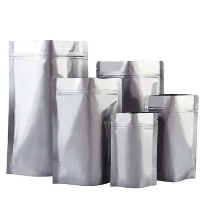 Large Retort Vacuum Sealer Reusable Autoclave Ziplock Stand Laminated Aluminum Foil Pouch Bags for Tea Pet Food Chewing Gum