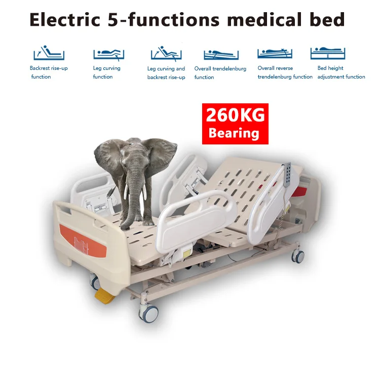 Five Multifunction Electric Medical Beds For Home Care Portable Patient