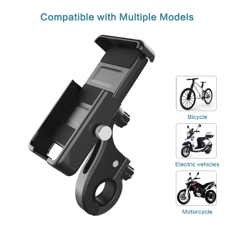 Superbsail 360 Rotatable Aluminum Alloy Bicycle Holder MTB Phone Mount Stand Cycle Bracket Mobile Phone Holders For Motor Bikes factory