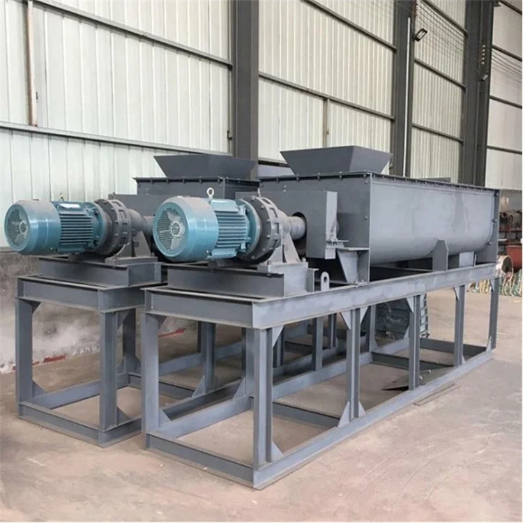Double Shaft Wet and Dry Mixer Fly Ash/coal Slime/sludge Dust Paddle Clay Brick Making Machine Mud Mixer