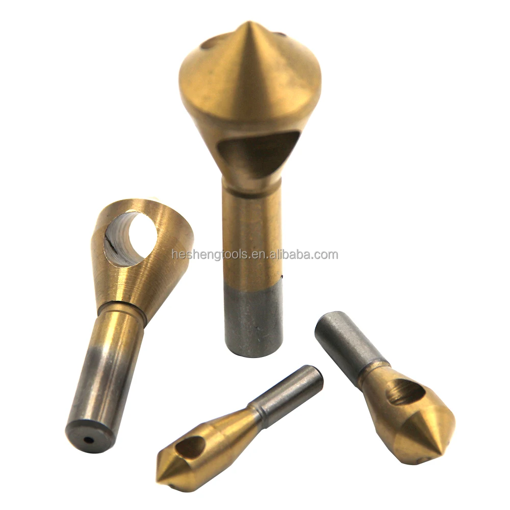 AMTOVL 4PCS Deburring External Chamfer Tool & Countersink Drill Bit Set - View #7