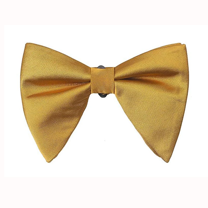 Популярный мужской официальный вечерний смокинг желтый полиэстер большой галстук-бабочка