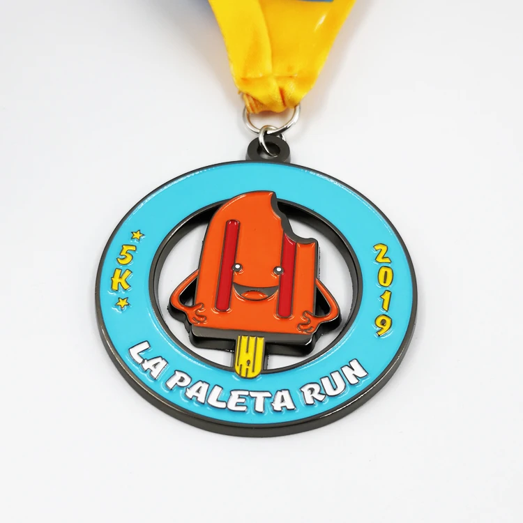 Wholesale Custom Running Medal Custom 3D Marathon Souvenir Medal Custom Soft Enamel Weightlifting Medal supplier