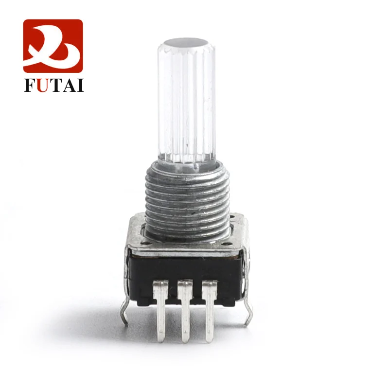 LED Encoder  RGB EC12 RE12 Audio Encoder Coding 5Pin 24 Position With Push Button Switch
