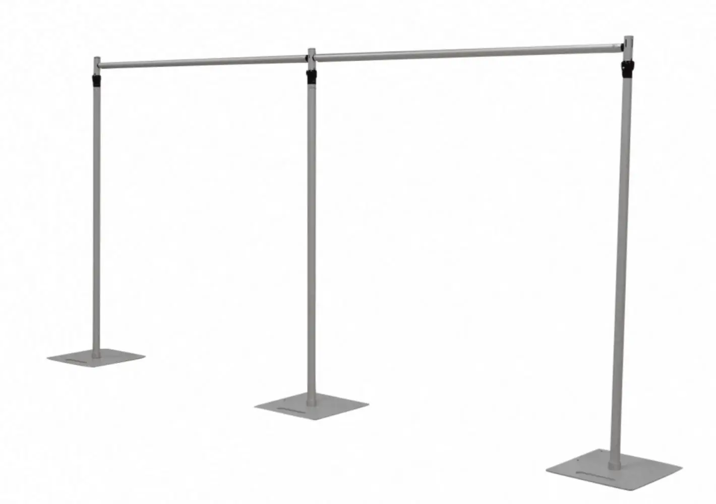 Wholesale Double Cross bar Pipe and Drape Kit Heavy Duty Adjustable Backdrop Stand Backdrop Stand Wedding Decor Pipe and Drape - Image 2