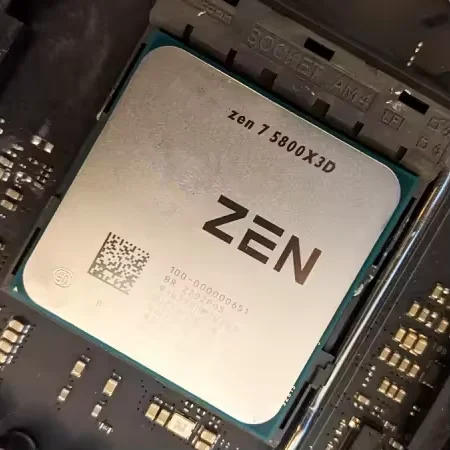 AM4 R7 5800X 3D CPU、8コア、3.4GHz、1年保証のマザーボードキット