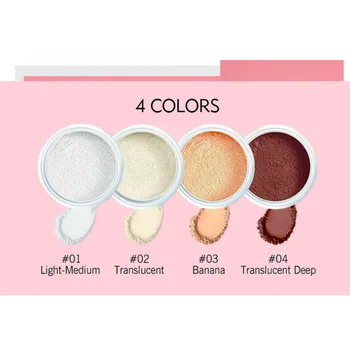 Manufacturer Price Smooth Setting Powder 4 Colors Women Makeup Long Lasting Best Face Makeup Loose Powder