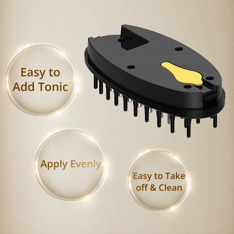 
 Частная этикетка Горячая продажа массаж кожи головы Сыворотка для волос аппликатор Электрический гребень  