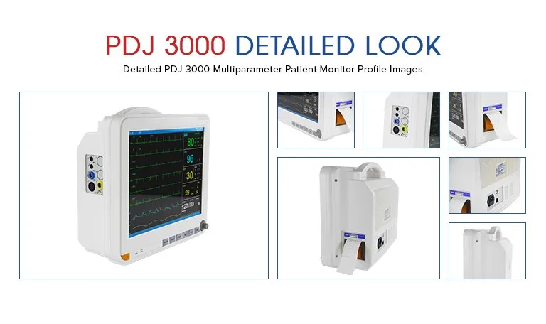 PDJ-3000 портативный многопараметрический монитор жизненно важных функций с сертификатом производство