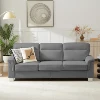 Gris + velours lce et neige Tissu +3 places