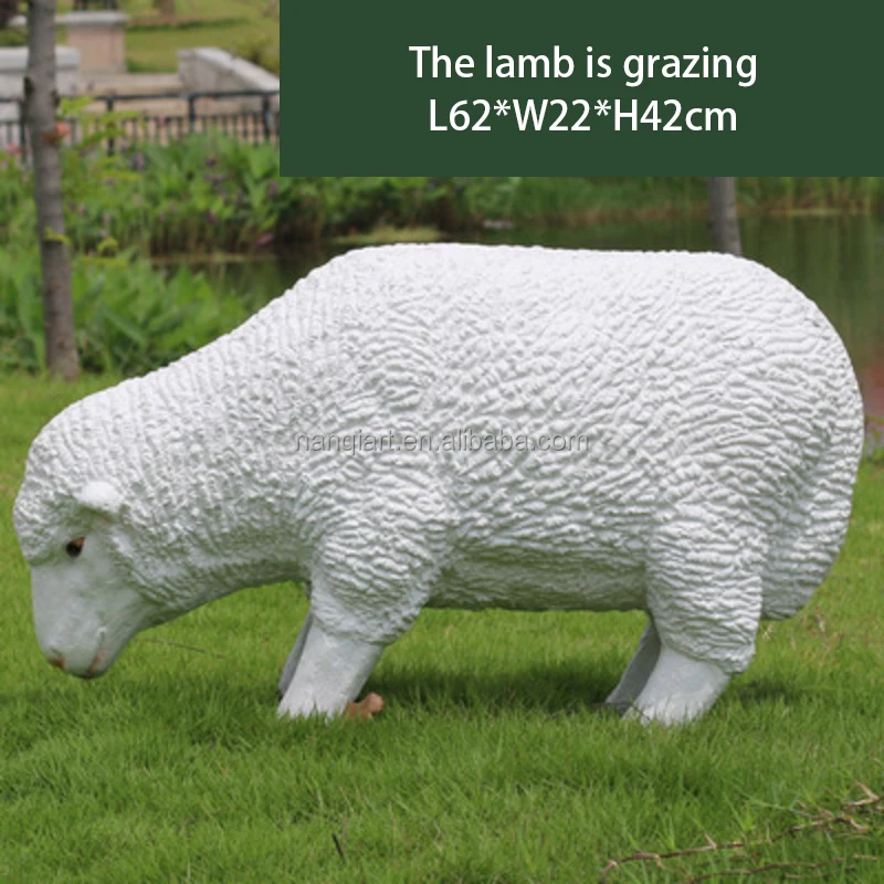 Home Park Garden Big Animal Sculpture Hand Made High Quality Fiberglass Resin Prop Lifelike Life