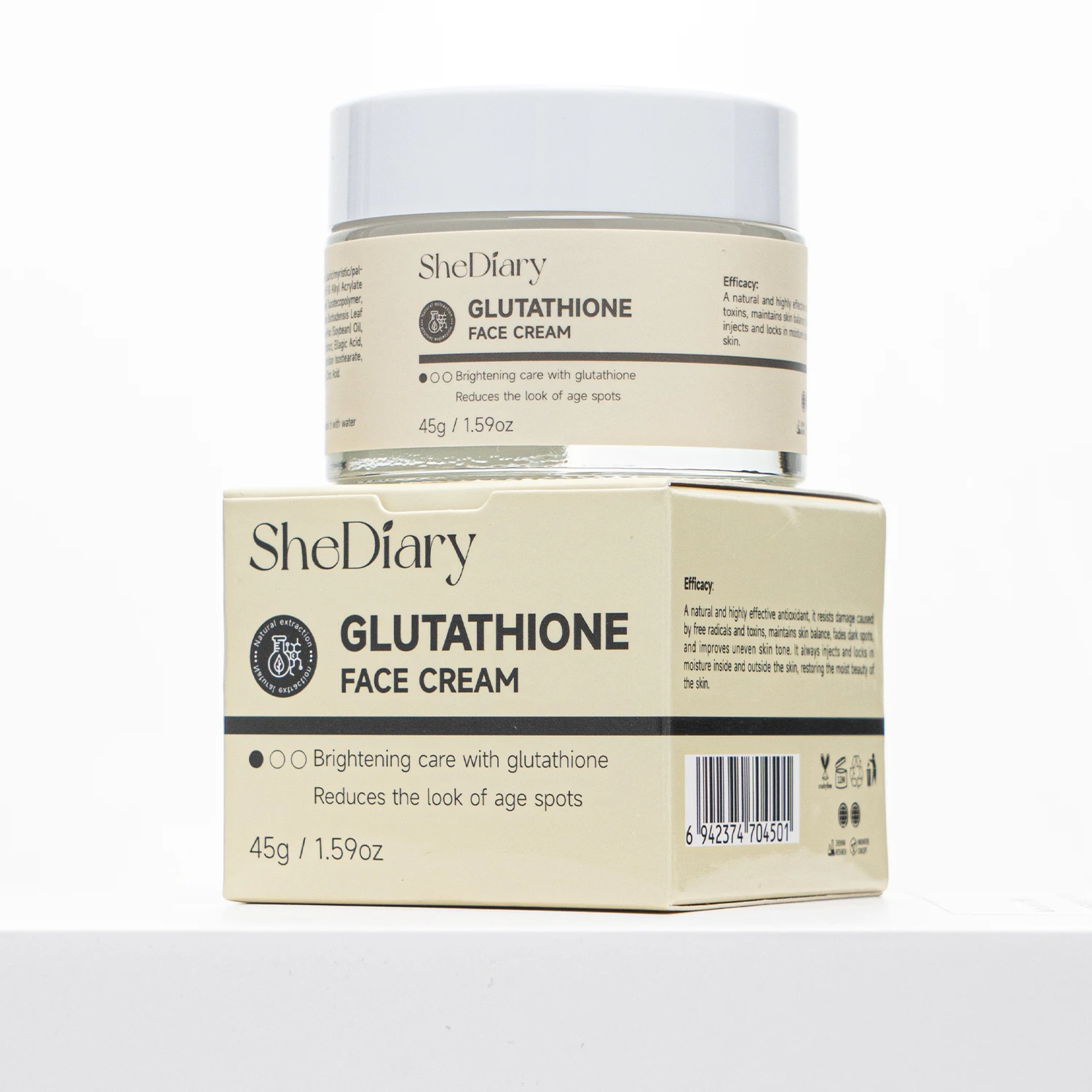 SheDiary Kolagen Glutathione Niacinamide Retinol AHA Krim Wajah  Anti-Penuaan Pemutih Melembapkan untuk Semua Jenis Kulit| Alibaba.com