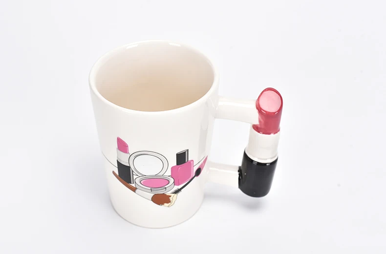 Ceramic Lipstick Handle Coffee Mug Overview 2