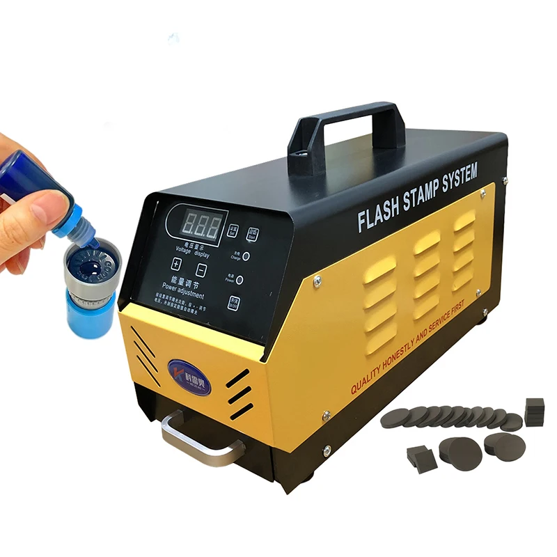 4 Rods Flash Stamp Machine Full Automatic Rubber Flash Stamp Machine Seal Maker Photosensitive ...