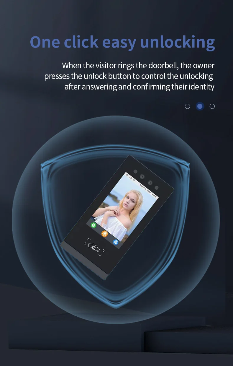 90s Facial Recognition Visual Intercom Doorbell Access Control System,5 ...