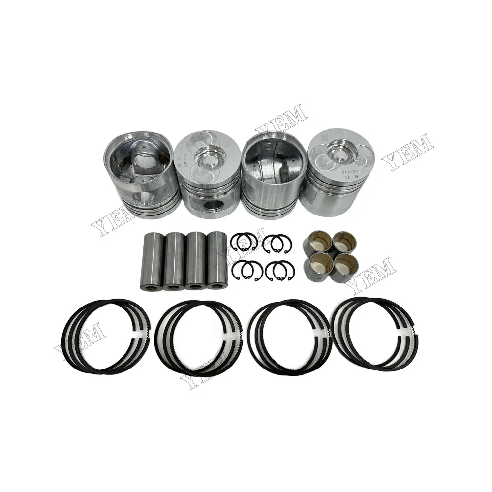 Piston Set With Rings Fit for Xinchai A490BPG Engine 6