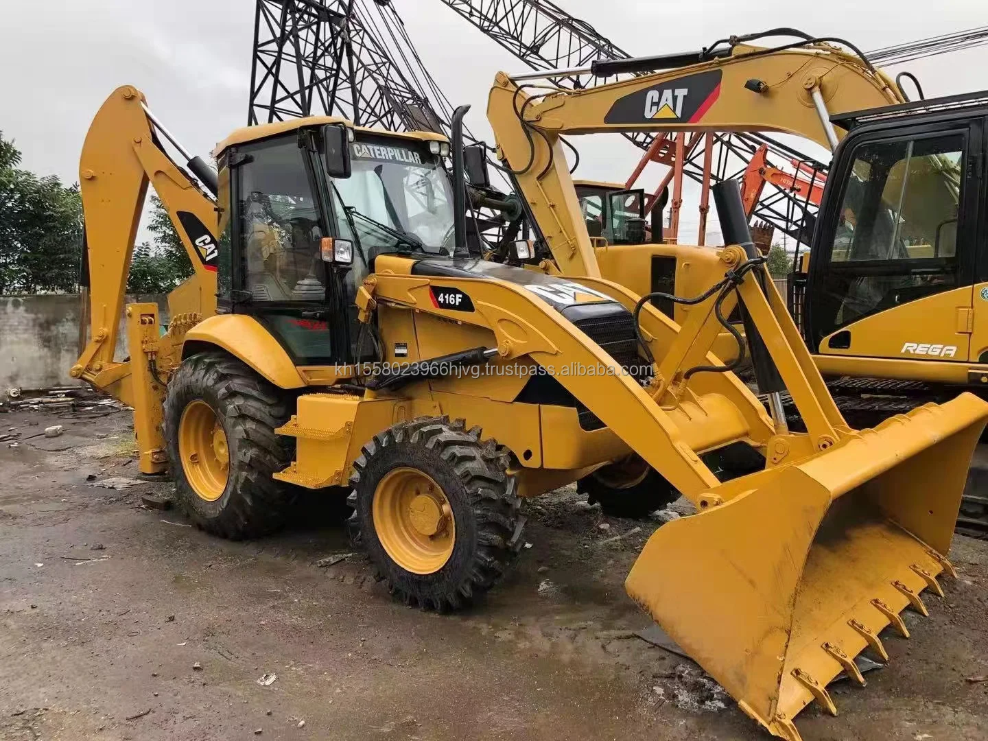 4x4 Used Caterpillar 416F Backhoe Loader for Sale - Cheap