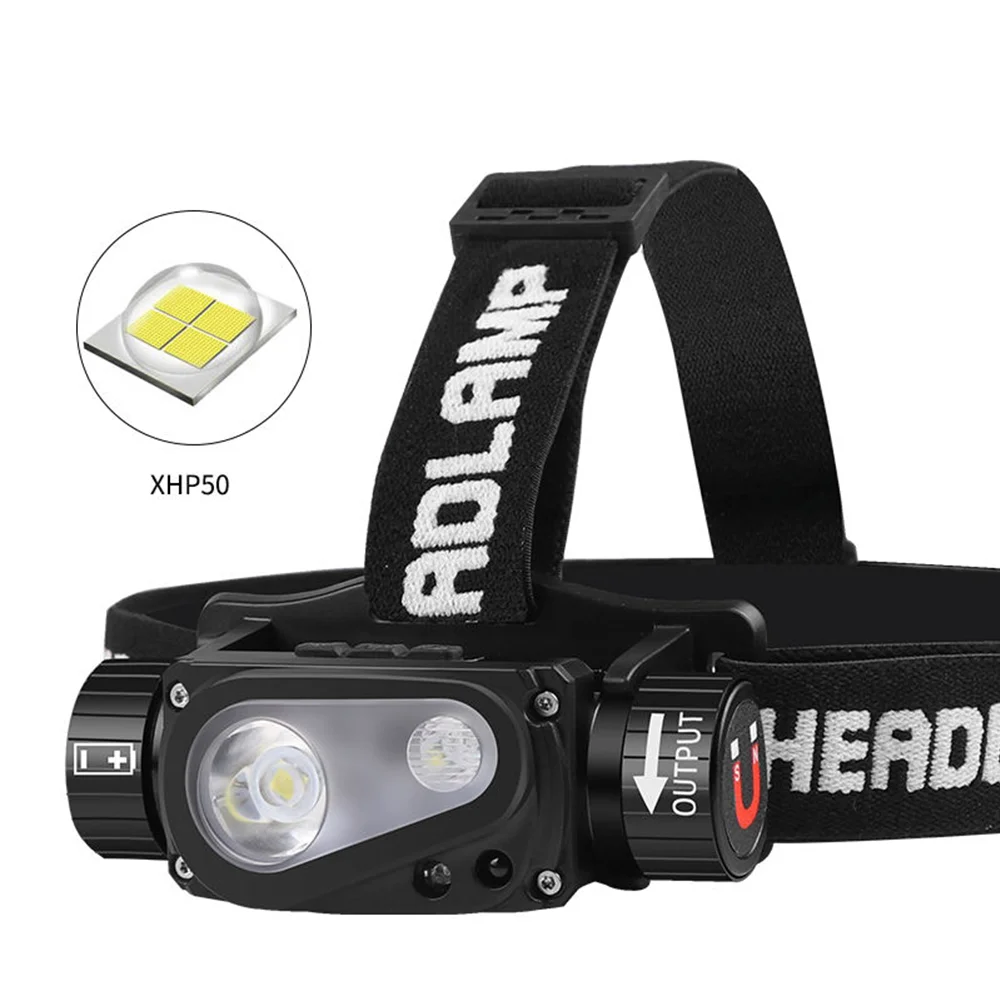 Portable Powerful Waterproof XPE LED USB Zoomable Rechargeable Sensor Headlamp Flashlight Torch With Magnet