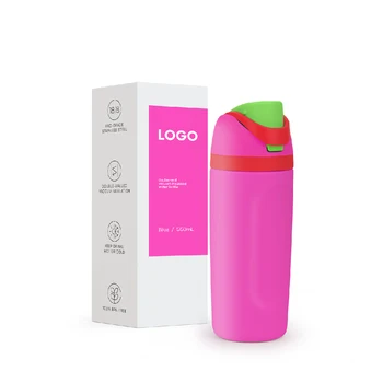 2024 New Arrival Water Bottle Double Wall Insulated Flask Contrasting Color Stainless Steel Drinking Bottle For Daily