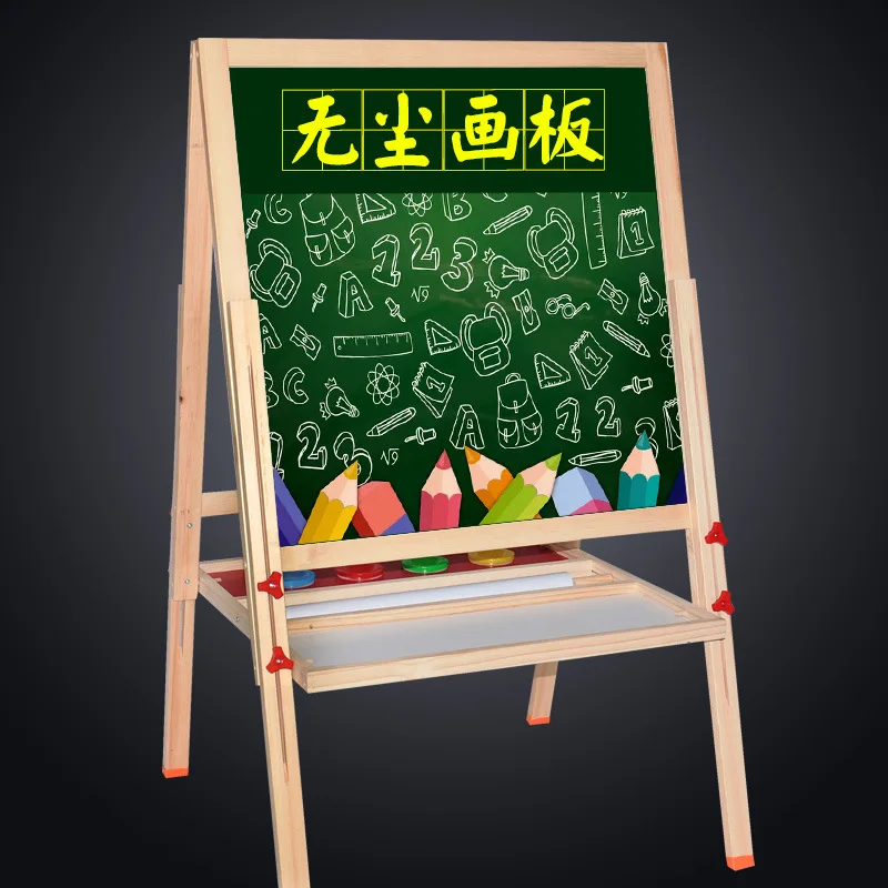 Bview Art Clearance Sale Super Low Price Wood Kid Easel Adjustable Height Tripod Stand Art Easel for Painting Classroom