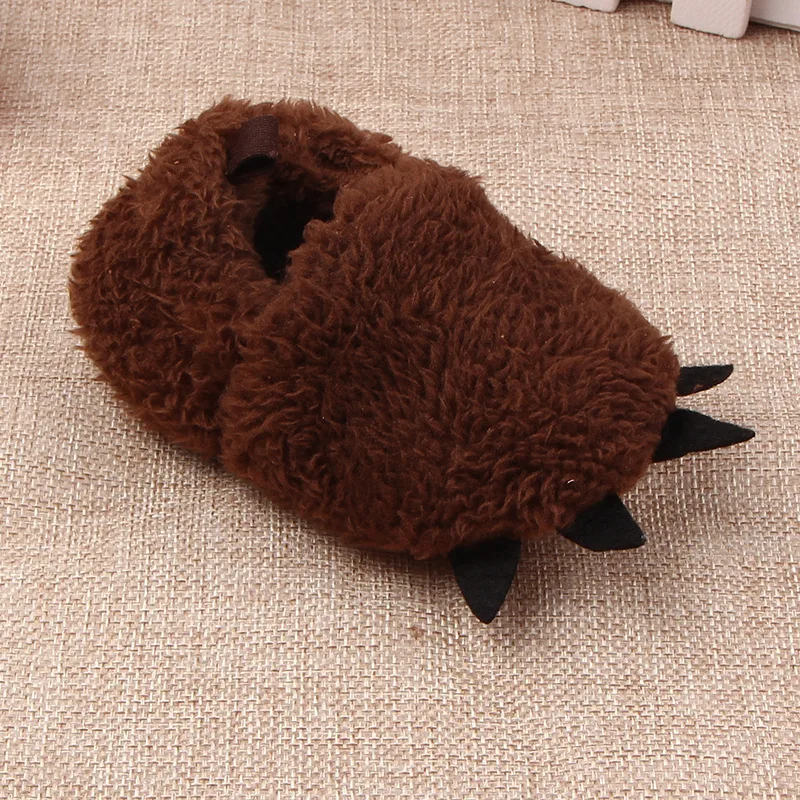 Китайские домашние игрушечные тапочки для спальни плоские пушистые животные мягкие когти динозавров Симпатичные хлопковые плюшевые