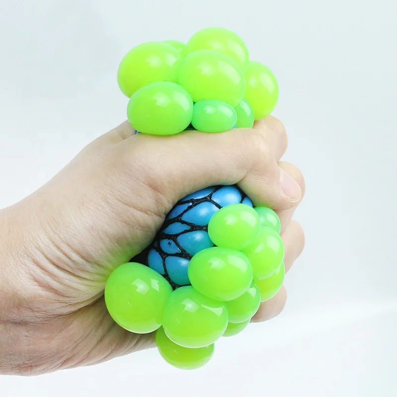 Balle Fidget Portable, Jouet Anti-Stress Tactile, Jouet à Presser Doux en Forme de Raisin, Portables pour soulager la Tension avec Texture engageante, Balle sensorielle apaisante, Style Vibrant Balle Fidget Portable, Jouet Anti-Stress Tactile, Jouet à Presser Doux en Forme de Raisin, Portables pour soulager la Tension avec Texture engageante, Balle sensorielle apaisante, Style Vibrant