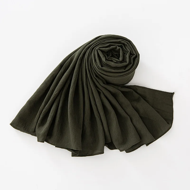Factory Custom Latest Hijab Designs 2024 Bubble Satin Scarf Wrap Premium Matte Satin Cotton Jersey Hijab