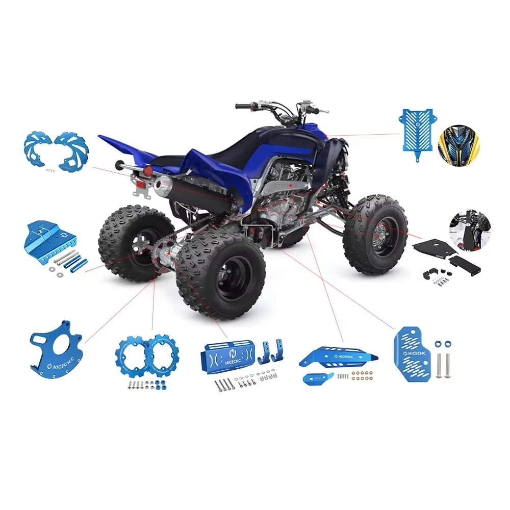 Nicecnc Atv Parts Aluminum Accessory Gas Exhaust Cover Cap For Yamaha Raptor 700 700R Yfm 700 YFM700