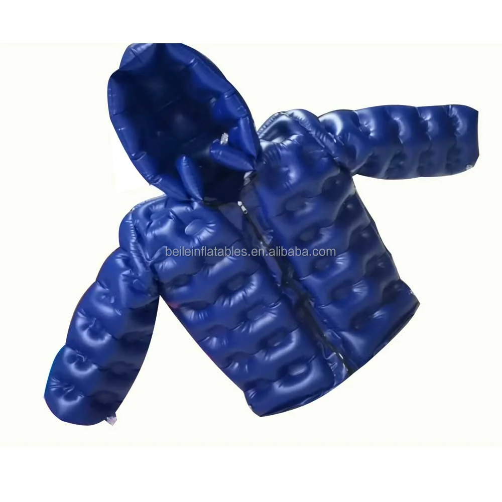 Beile High Quality Blue Inflatable Down Jacket with Factory Price