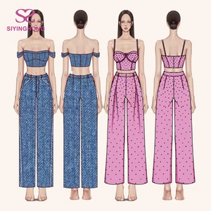 Garment Design High Quality Vendors Factory Manufacturers Custom Clothing Vendors for Boutiques Clothes Two 2 Piece Set Women