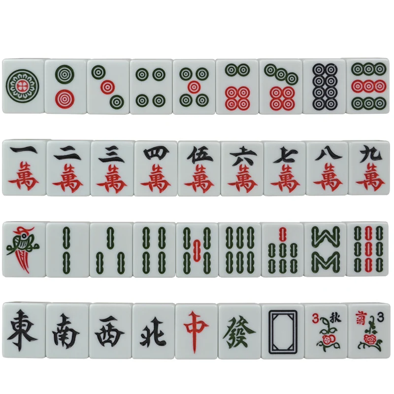 
 Заводская поставка высококачественный Китайский Маджонг набор синяя и зеленая плитка  