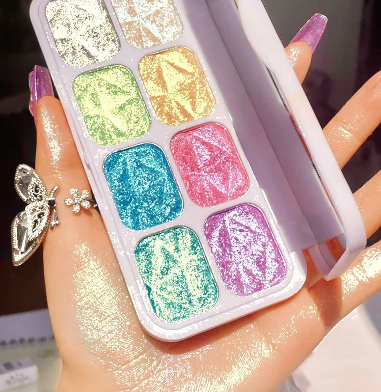 Без логотипа, индивидуальный хайлайтер, макияж, пудра, палитра, частная этикетка, хайлайтер, палитра