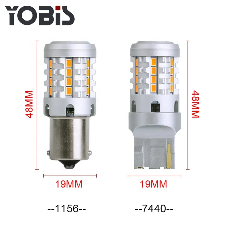 YOBIS CANBUS LED Turn Bulbs 3020 26SMD Chips White  Amber signal Light Bulb 1156